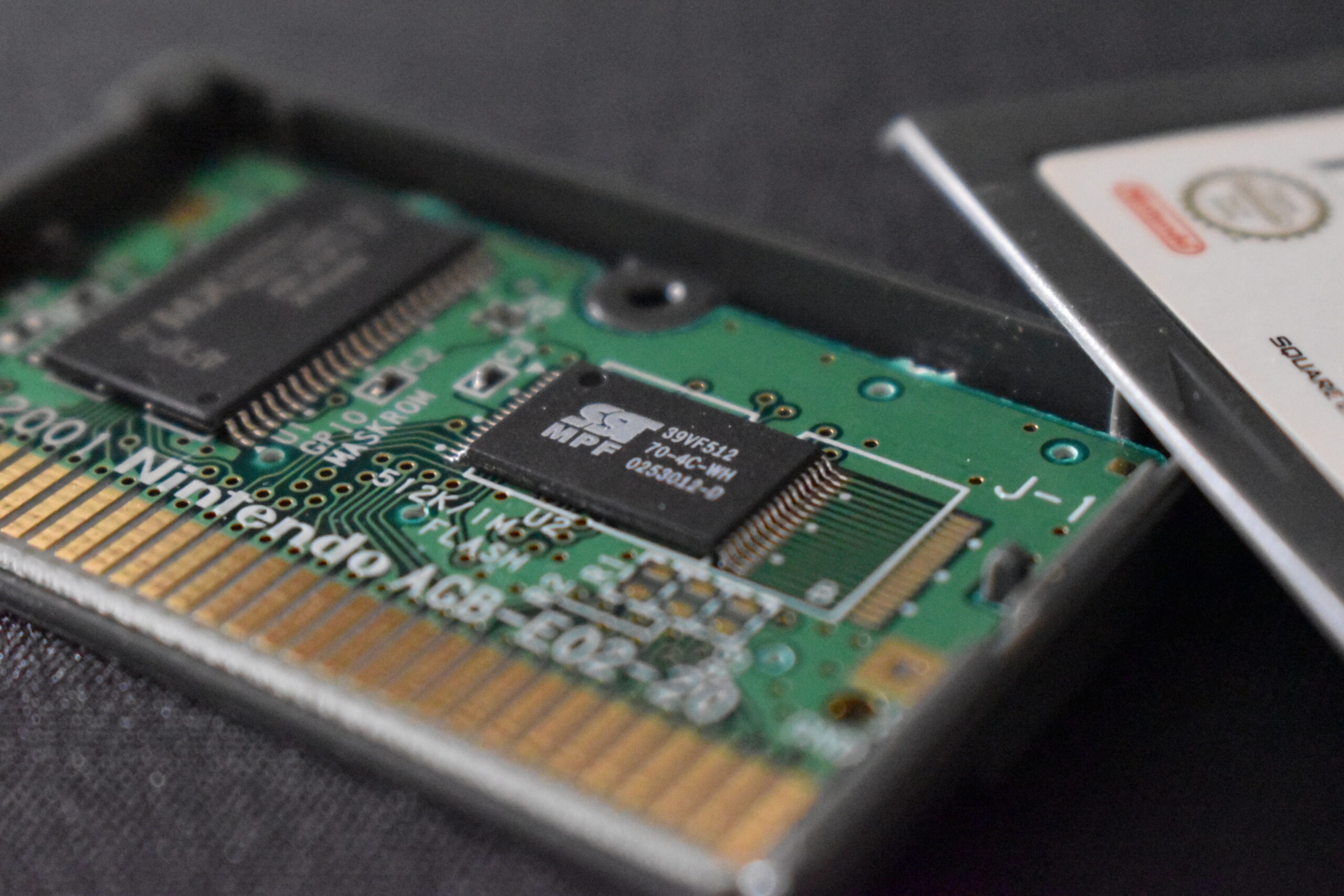 Final Fantasy V Advance PCB with flash memory