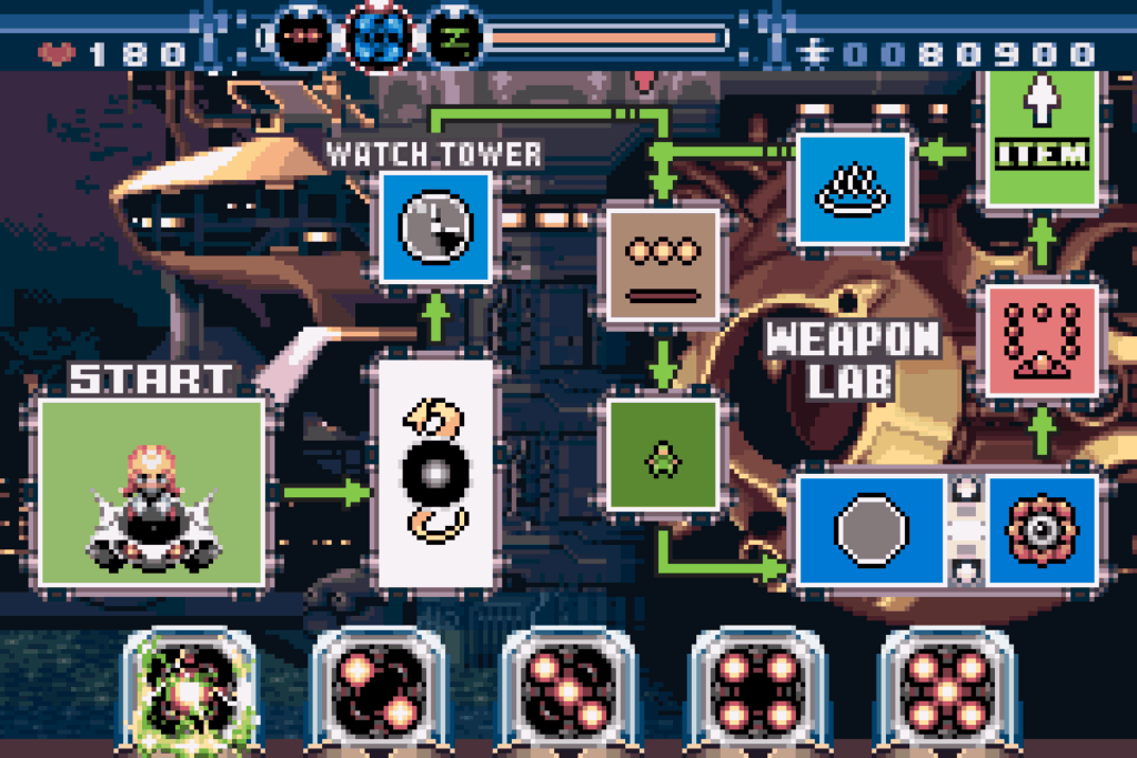 The dice maze in Gunstar Super Heroes