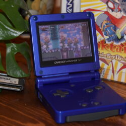 The trappings of the GBA market A GBA SP running Wario Land with an assortment of games next to it