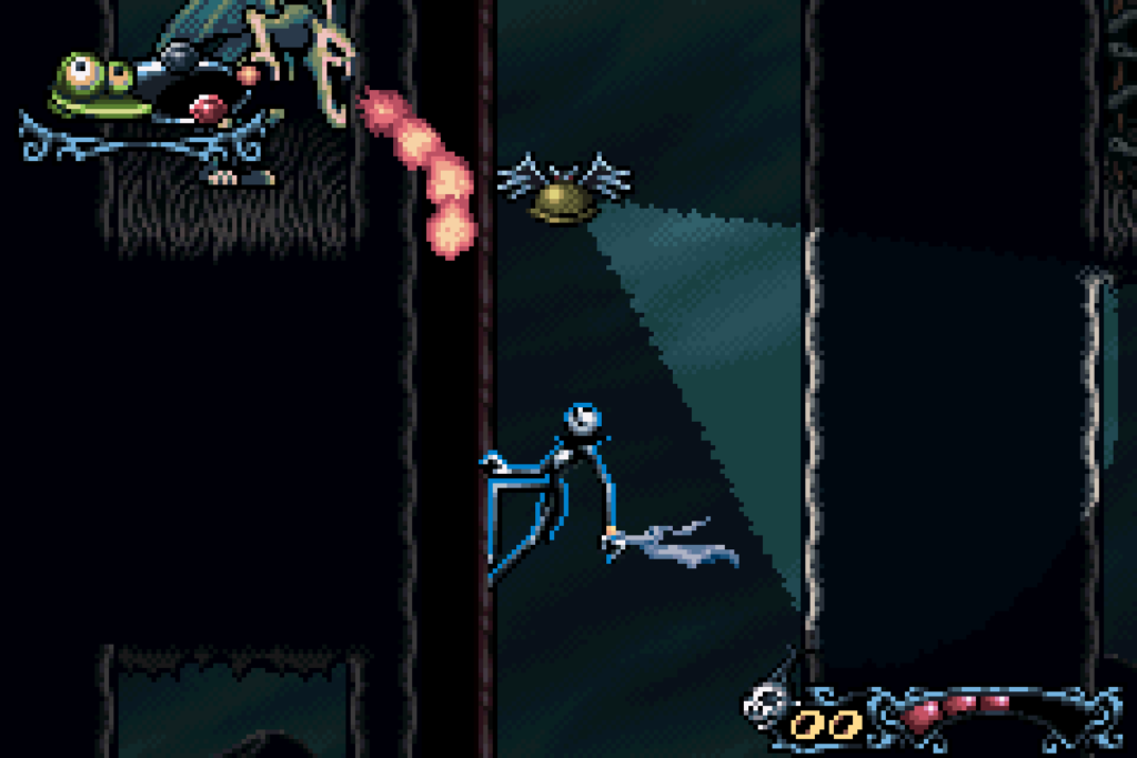 Jack utilizing ability upgrades to climb a wall