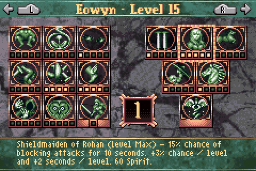 Eowyn's main active skill for the shieldbearer build