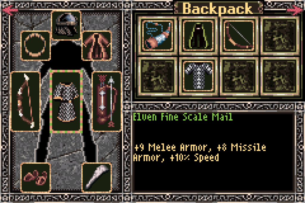 Legolas equipment in Two Towers