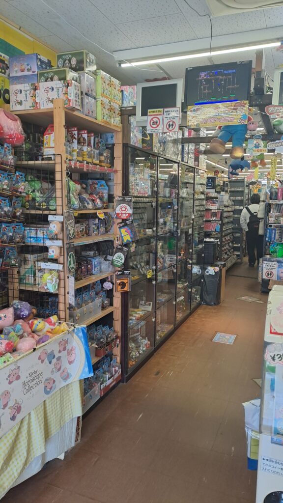 The halls of Super Potato in Den-Den Town