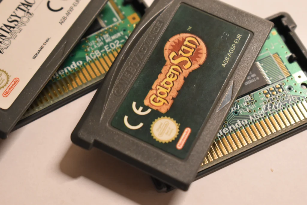 Golden Sun and FFT Advance carts opened up